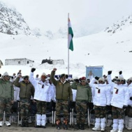 Lt Gen YK Joshi visits forward posts in Siachen sector