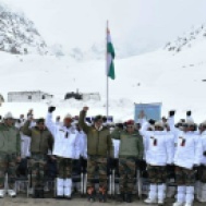 Lt Gen YK Joshi visits forward posts in Siachen sector